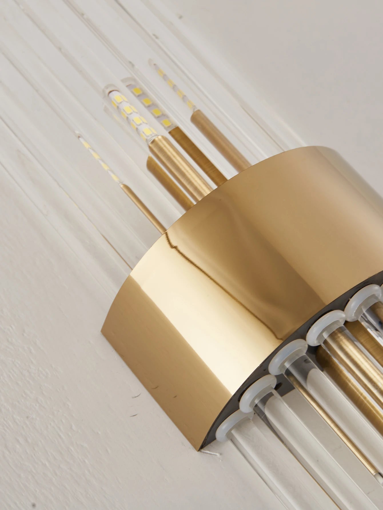 Gold/Black Stainless Steel Crystal Wall Sconce for Living Room, Bedroom, Kitchen Home Decor Lighting, G9 Light Source