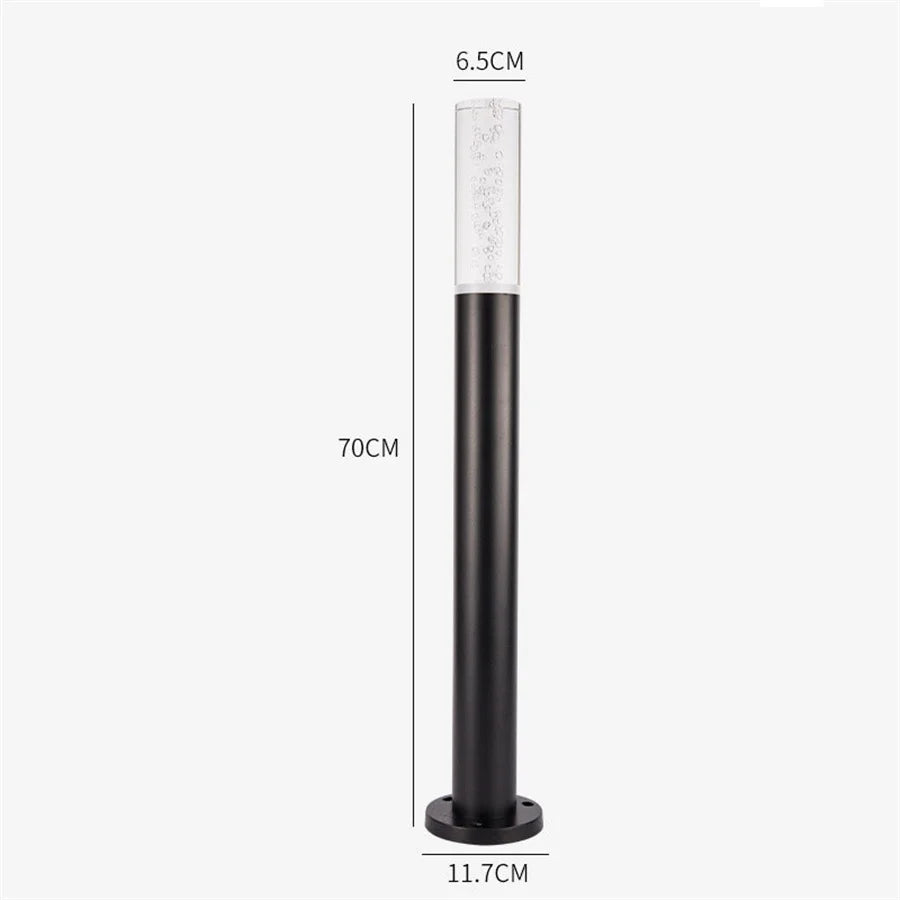 Outdoor Waterproof Acrylic LED Lawn Lamp 50/70CM Aluminum Pillar Garden Path Light Landscape Lawn Lights AC85-265V