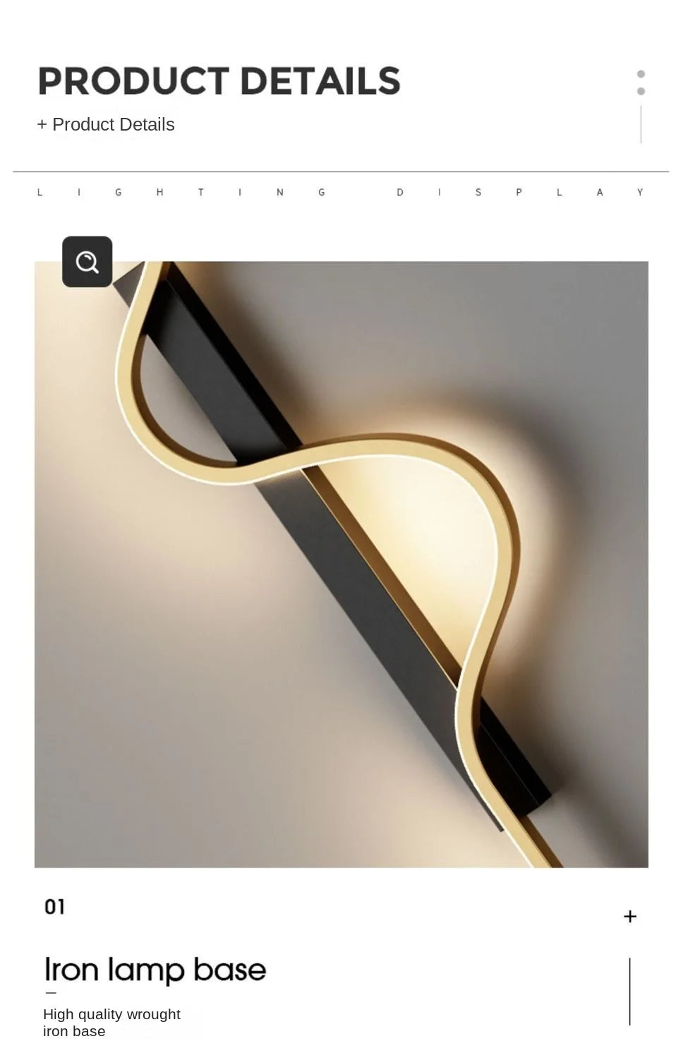 Modern Bedside Led Wall Lamps For Living Room Stairs Office Loft  Bedroom Interior Wall Light Fixture Wall Lamp Home Decr