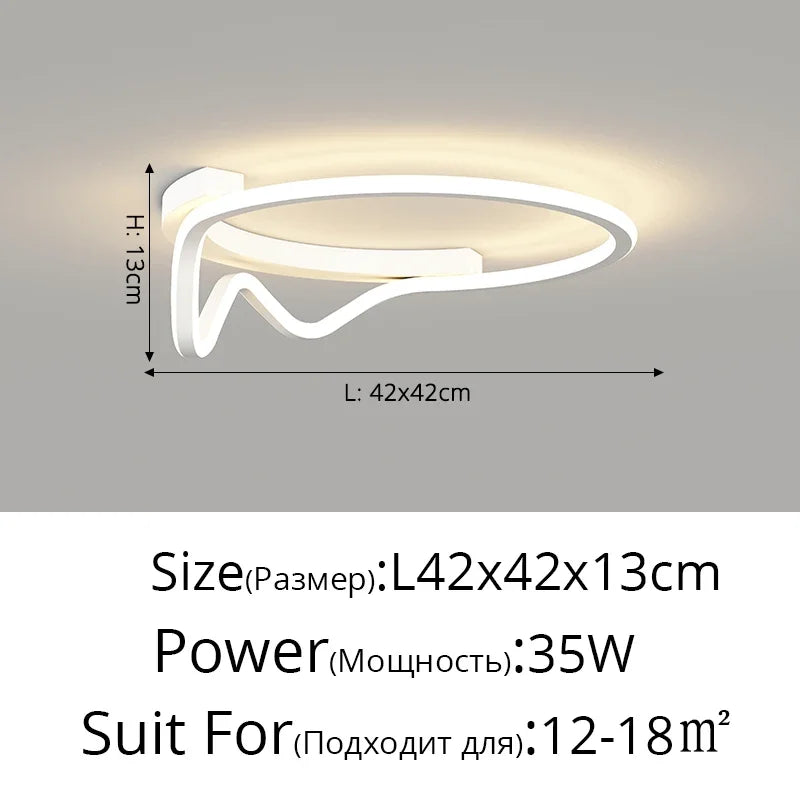 Villa Office LED Chandelier New Shape For Foyer Bedroom Dining Room Studyroom Hotel Restaurant Living Room Kitchen Indoor Lamp