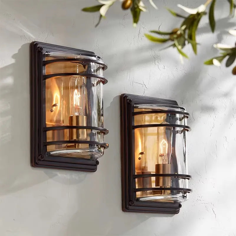 Outdoor Waterproof Wall Lamp - All Aluminum Moisture-Proof Decorative Lighting for Balcony Entrance Door Courtyard Garden