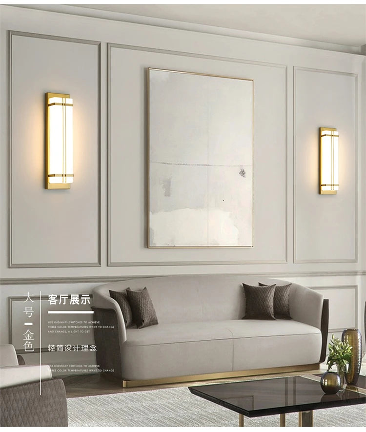 Outdoor wall lamp waterproof wall lamp Internet celebrity creative balcony aisle stairs bedroom living room new Chinese