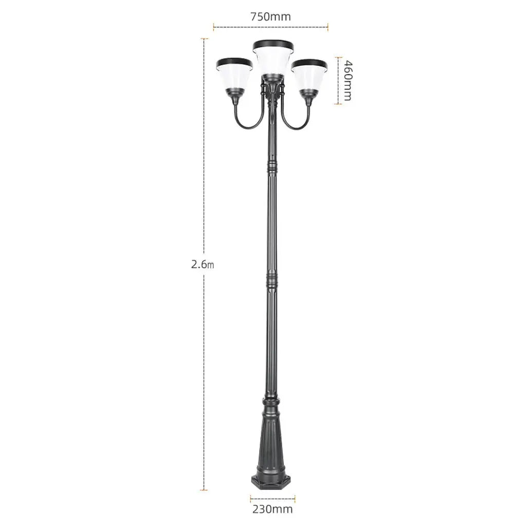 Modern Outdoor Street Lights for Villa Yard Garden Waterproof Aluminum Lamps High Pole Pillar Lamp Landscape Decor Lighting IP65