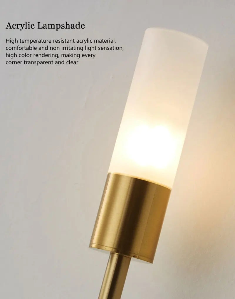 Black Gold LED Wall Lamps with G9 Light Bulb for Bedroom Bedside Interior LED Wall Lights Wall Sconce for Corridor Foyer Kitchen