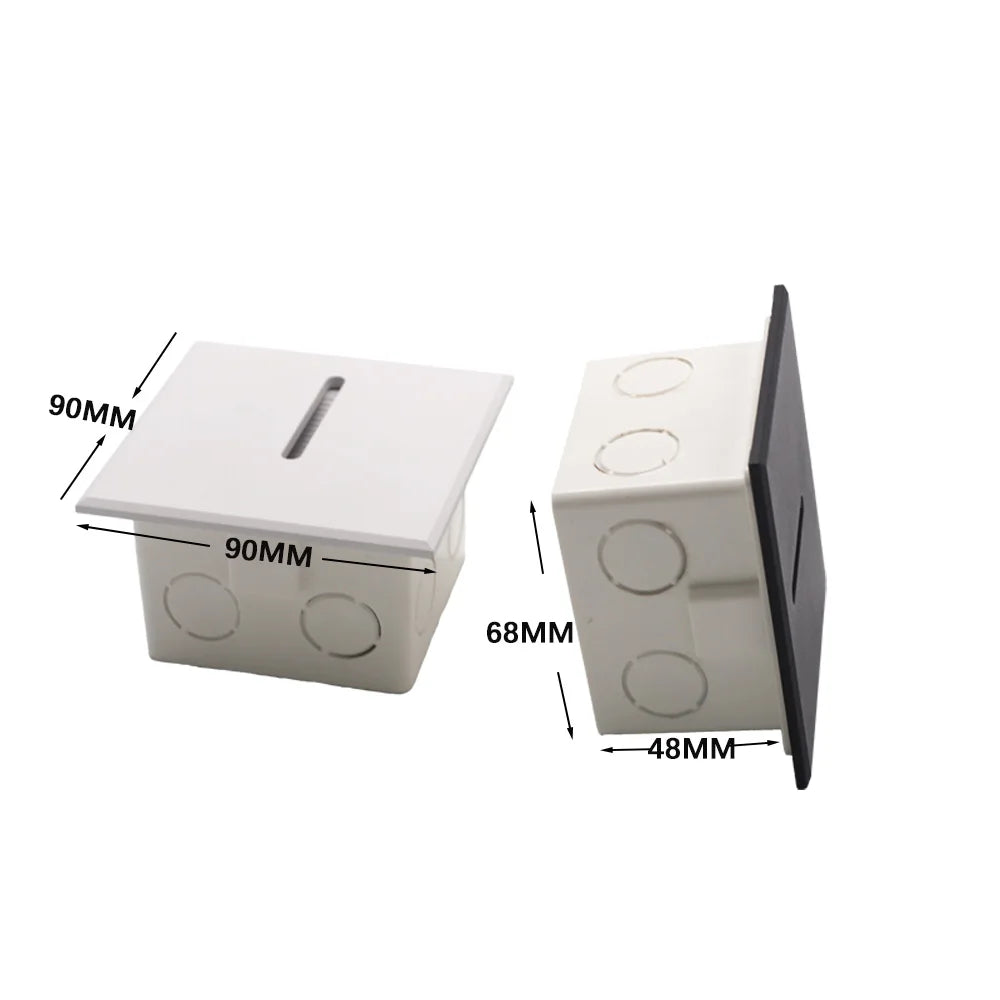 Led Recessed Step Lights Aluminum Embedded Wall Light Interior Nightlight for Stairway Hallway Lighting Living Room Decoration