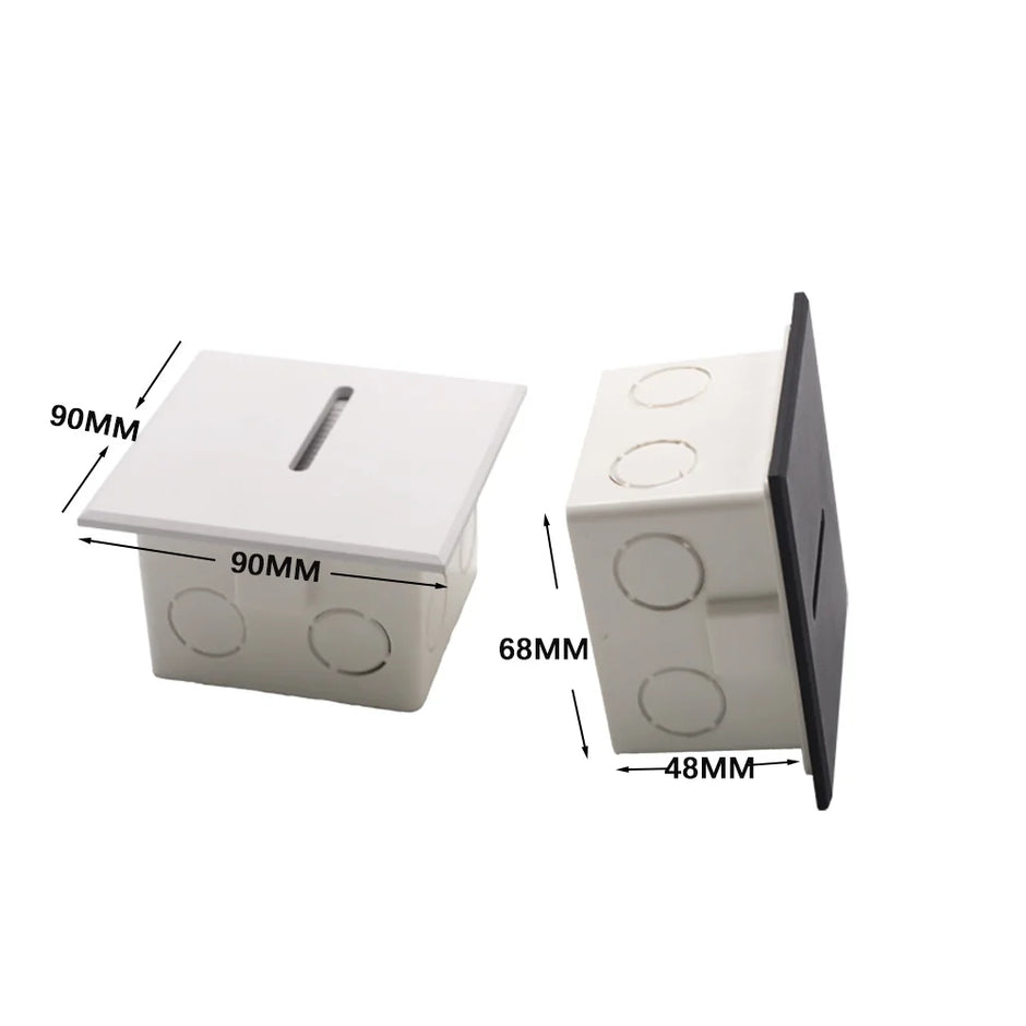 Led Recessed Step Lights Aluminum Embedded Wall Light Interior Nightlight for Stairway Hallway Lighting Living Room Decoration