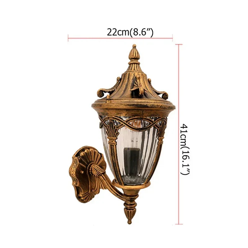 Outdoor Wall Lamp Classical Light Retro LED Sconces Waterproof ideal for  Decoration