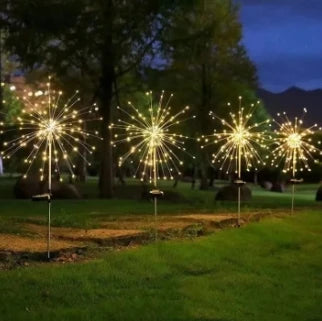 200LED Solar Garden Lights Waterproof Outdoor Lighting Solar Firework Light Lawn Pathway Garden Decoration