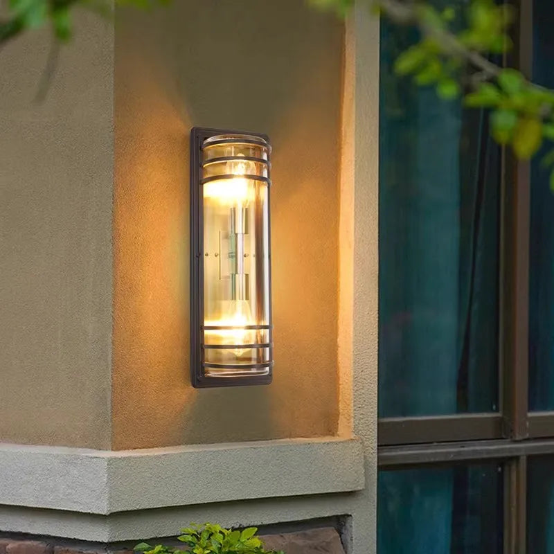 Outdoor Waterproof Wall Lamp - All Aluminum Moisture-Proof Decorative Lighting for Balcony Entrance Door Courtyard Garden