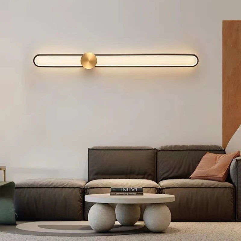 Modern Sconce LED Long Wall Light for Bedroom Living Room Surface Mounted Background Room Decor Wall Lighting Fixture