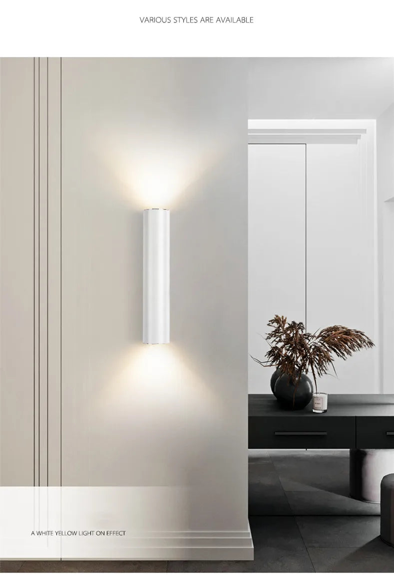Nordic Interior Wall Led Light Modern Minimalist Aisle Stair TV Background Lamp Indoor Bedside Living Room Decoration Wall Light