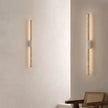 Long Strip Natural Stone Wall Lamp modern Bedroom Living Room Decoration Corridor Wall Sconce Yellow Travertine Lighting Fixture