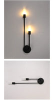 Black Gold LED Wall Lamps with G9 Light Bulb for Bedroom Bedside Interior LED Wall Lights Wall Sconce for Corridor Foyer Kitchen