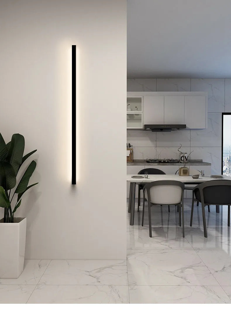 Minimalist Long Wall Lamp Modern Simple One Word Living Room Staircase Creative Background Wall Line Bedroom Bedside Light