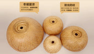 2025 Bamboo Pendant Lamps Hand Knitted Chinese Style Weaving Hanging Lamps 26cm Restaurant Home Decor Lighting Fixtures HOT