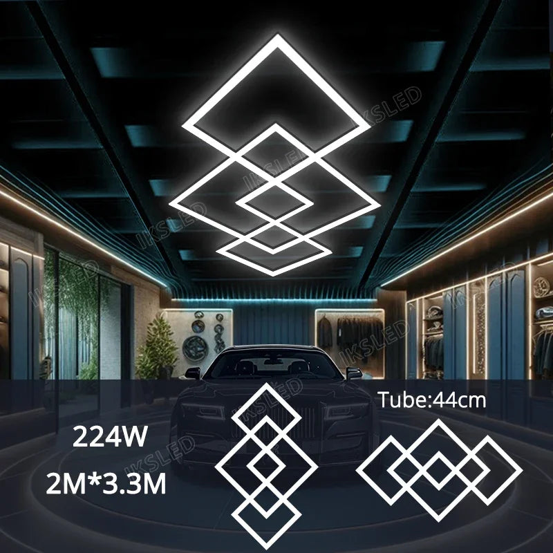 Dimmable  Hexagonal-shaped LED Light  Garage Light High-quality, life Shots, garage/Hair salon Light Honeycomb light AC85-265V
