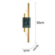 Luxury Green White Marble Wall Lamp Living Room Lobby Bedroom Golden Decor Bedside Sconce Hotel Aisle Staircase Led Light 6W