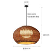 2025 Outdoor Waterproof Lustre Pendant Lights Chinese Style Courtyard Villa Hanging Lamp Garden Restaurant Rattan Weaving Lamp