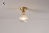 Modern Pendant Ceiling Lamp with Glass Shade for Kitchen Aisle Balcony Bedroom Home Art Deco Led Ceiling Lights Fixtures E27