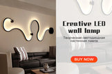 Modern Bedside Led Wall Lamps For Living Room Stairs Office Loft  Bedroom Interior Wall Light Fixture Wall Lamp Home Decr