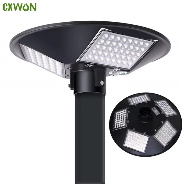 Solar Street Light 300W 400W 500W Waterproof Yard Lamp PIR Motion Sensor Garden Outdoor UFO Lighting with Remote