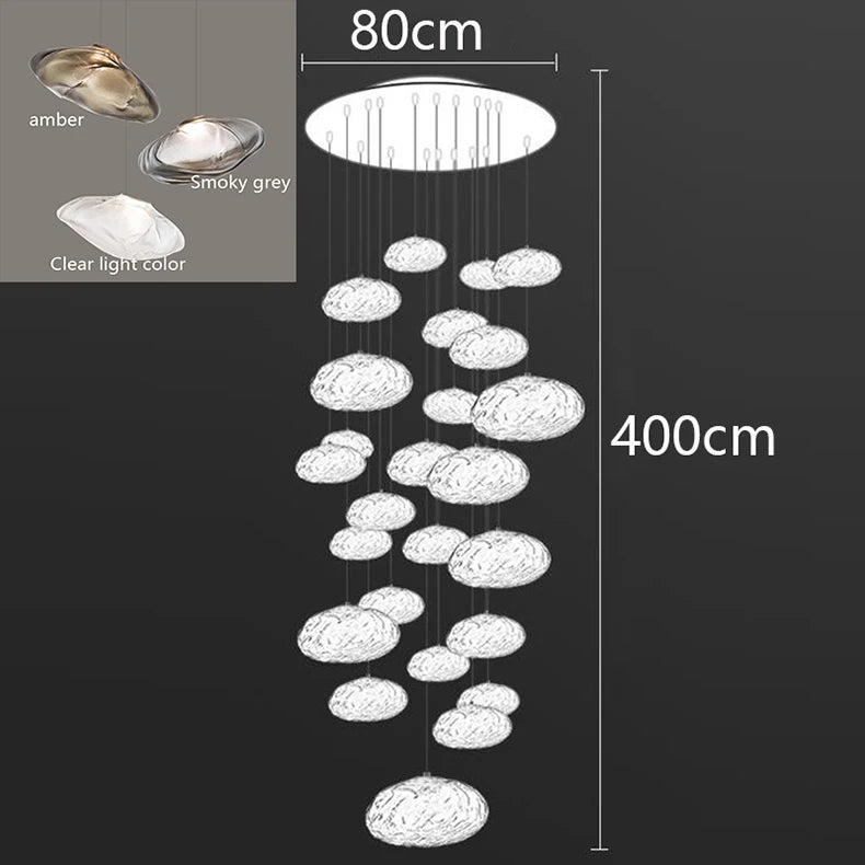 Nordic home decoration, stair chandelier, living room bedroom and dining room Pendant lights, ceiling light, indoor lighting