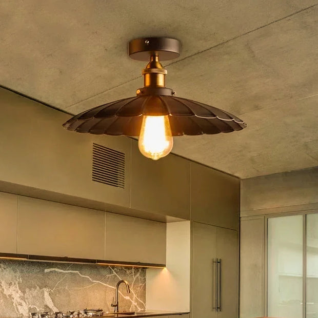 DAMIASMIL Retro Ceiling Lamp for Living Room Dining Room Bedroom Corridor Entrance Ceiling Lights E27 Indoor Lighting Fixtures