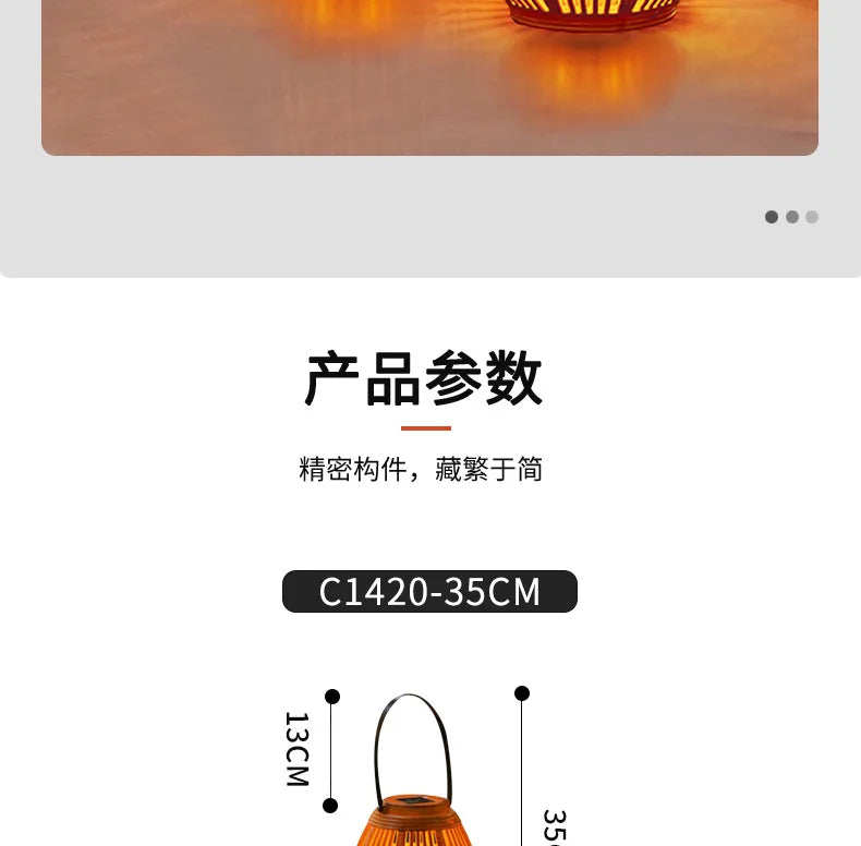 Solar Outdoor Terrace Hanging Light Balcony Decoration Ambient Light Energy Conservation Landscape Lights Decorative Light