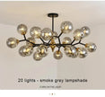 Nordic Glass Ball Lamp Modern Led Ceiling Chandelier Living Room Bedroom Kitchen Dining Room Home Decor Pendant Light Fixture
