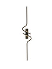 Modern Black Wall Sconce, 27W 6500K Led Iron Wall Light with Artistic Design, Perfect for Corridor, Staircase, Balcony