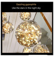 Starry Sky Staircase Chandelier Nordic Design Duplex Corridor Light Pendant Lights Apartment Hall