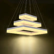 Free Shipping Modern Led Pendant Lights for Dining Room Living Room Rectangle Acrylic Led Pendant Lamp Fixture Lamparas Modernas