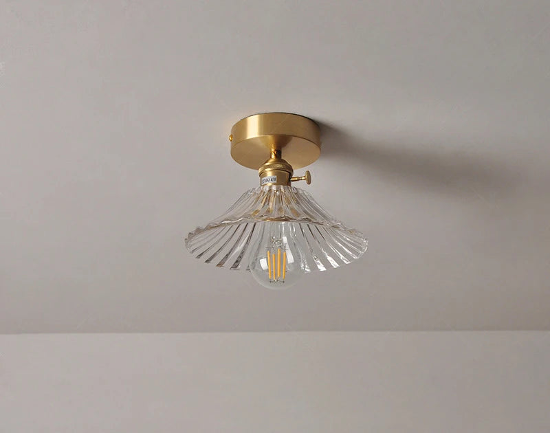 Modern Pendant Ceiling Lamp with Glass Shade for Kitchen Aisle Balcony Bedroom Home Art Deco Led Ceiling Lights Fixtures E27