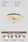 French Mid-Century Style Ceiling Lights Parlor Simple Retro Luxury Gold Resin Pleated Master Bedroom Room Decoration LED Fixture