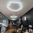 DIY Hair Salon Barbecue Shop Gym Bar Car Showroom 6000-6500k Garage Workshop Ceiling Light Honeycomb Tube Hexagonal LED Lighting