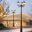 Waterproof high LED retro outdoor landscape courtyard 3m European style outdoor lawn lamp villa household garden street lighting