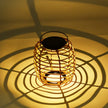 Solar Garden Light Ornaments 600mAh Imitation Rattan Lawn Projection Light Decor
