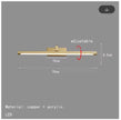 Modern Gold Copper Wall Light Rotatable Mirror Bathroom Bedroom Sconce Brass Simple Lamp GN421TN