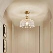 Modern Creative led crystal chandelier hallway chandeliers E27 bulb led lamps Indoor crystal led lustre chandeliers
