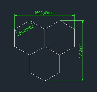 Hot Sales Hexagons Led Lights Individual DIY Factory Supplier Car Showroom 4S Workshop Dropshipping