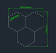 Hot Sales Hexagons Led Lights Individual DIY Factory Supplier Car Showroom 4S Workshop Dropshipping