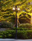 Led Villa Garden Outdoor Waterproof Household Retro Double Head Community Outdoor Courtyard Street Lamp ≈230CM