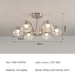 Modern LED Glass Ball Chandeliers Living Room Dining Table Salon Chandelier Bedroom Ceiling Chandelier Home Decoration Lighting