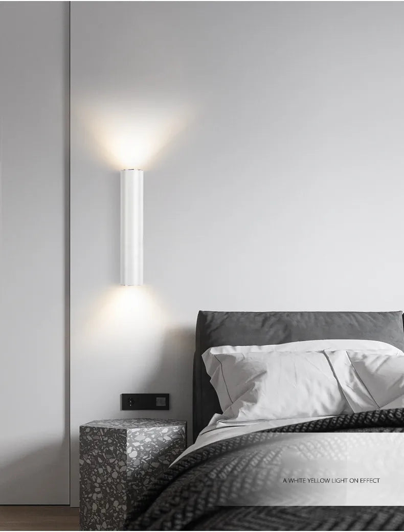 Nordic Interior Wall Led Light Modern Minimalist Aisle Stair TV Background Lamp Indoor Bedside Living Room Decoration Wall Light