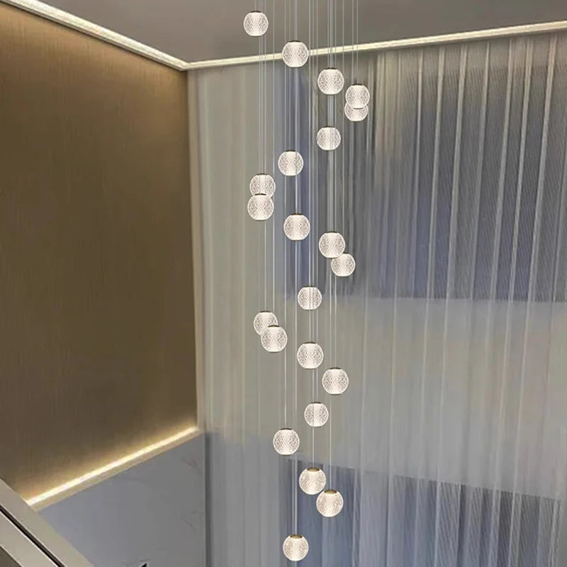 Modern Stair chandelier Pendant lights indoor lighting Ceiling lamp hanging light led Chandeliers for living room indoor lightin