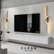 Modern Black Wall Sconce, 27W 6500K Led Iron Wall Light with Artistic Design, Perfect for Corridor, Staircase, Balcony