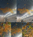 Living room chandelier ginkgo leaf branch lamp duplex floor villa stairs dining room lamp