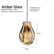 Designer Creative Stained Glass Single Chandeliers, Nordic Simple Bedside Cafe Dining Room Led Small Decorative Lighting