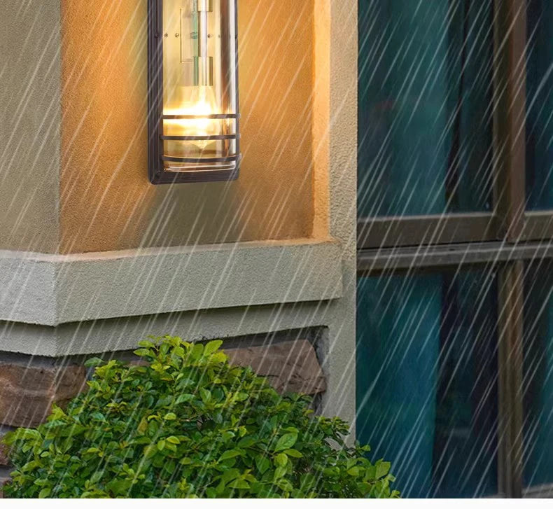 Outdoor Waterproof Wall Lamp - All Aluminum Moisture-Proof Decorative Lighting for Balcony Entrance Door Courtyard Garden