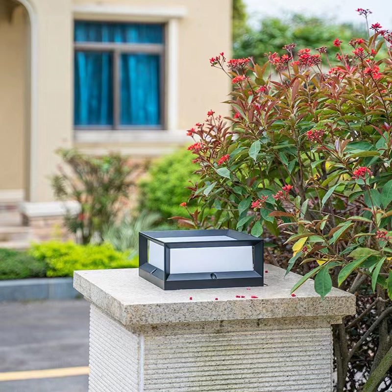 LED Outdoor Waterproof Solar Column Light Door Wall